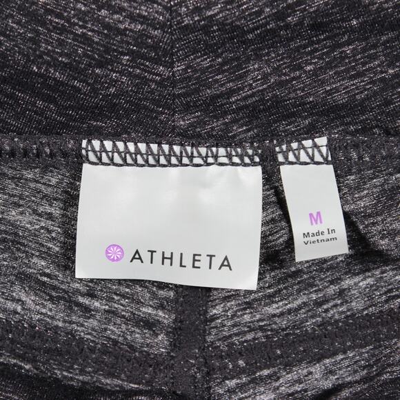 Athleta Cargo Pants Womens M Gray Heather Jogger Drawstring 31 Inseam - Picture 5 of 11